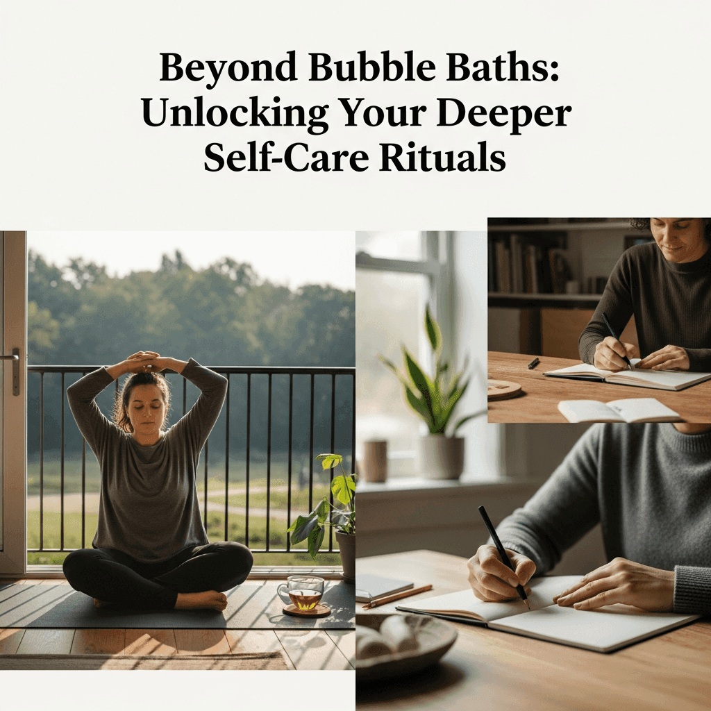 Beyond Bubble Baths: Unlocking Your Deeper Self-Care Rituals